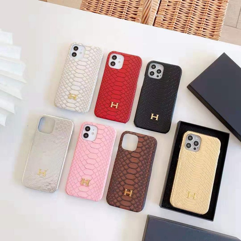 エルメス ハイブランド iphone13/13mini/13pro/13pro max/12sケース 立体 ジャケット型 ヘビ柄