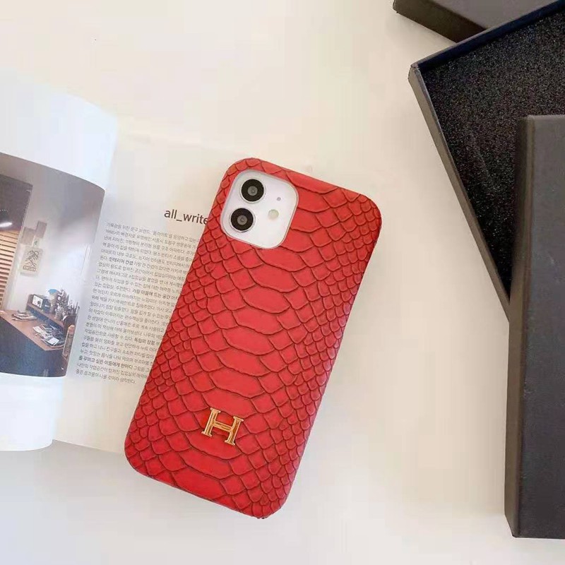 Hermes ブランド アイフォン13プロ/12sカバー ジャケット個性蛇モノグラム  ファッション ペアお揃い