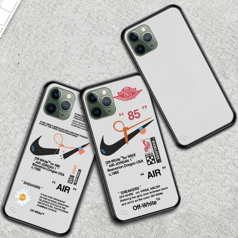 Off-White x Nike コラボ ブランド iphone13/12s pro max mini/12 pro/12 pro max/12 miniケース ジャケット型 クリア