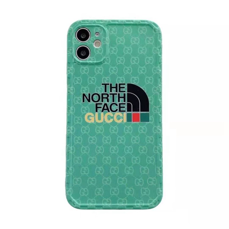 グッチ ザ・ノース・フェイス 人気ブランド iPhone 13/12s/12mini/12 pro maxケース 心 ジャケット型 モノグラム