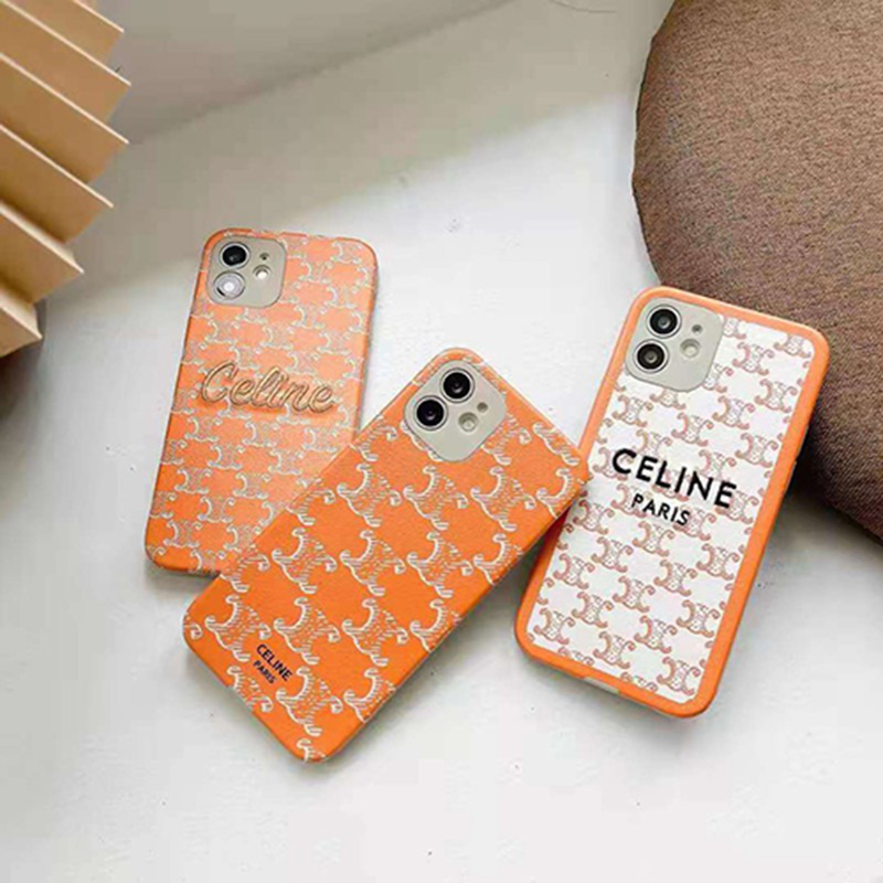 セリーヌ 人気ブランド iPhone 13/12s/12mini/12 pro maxケース ジャケット型 刺繍風 CELINE 個性
