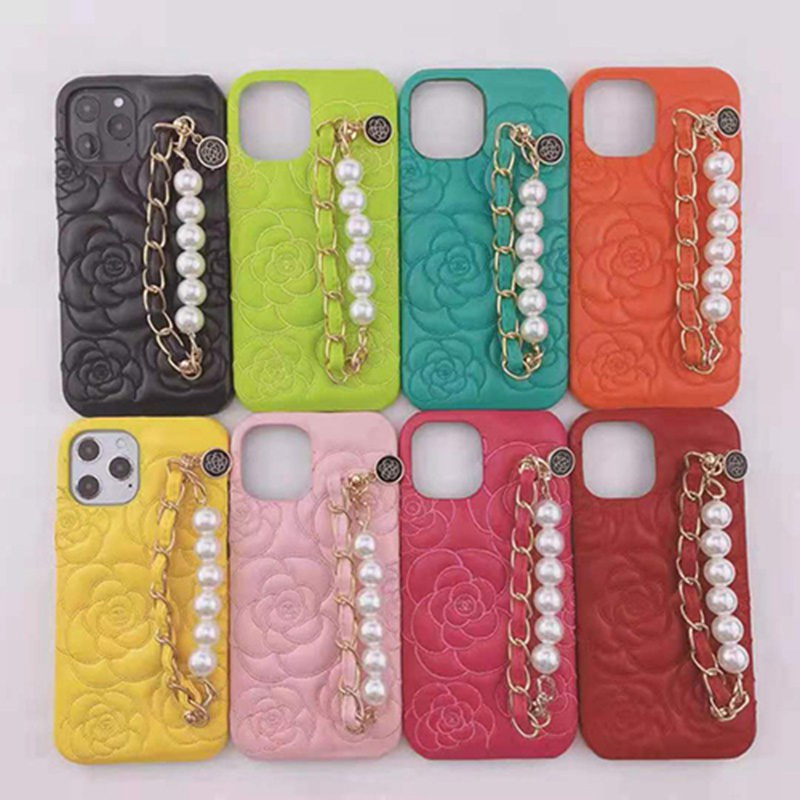 Chanel/シャネル ブランドiphone 13/13 pro/13 mini/13 pro maxケース ジャケット型 レザー製 チェーン付き