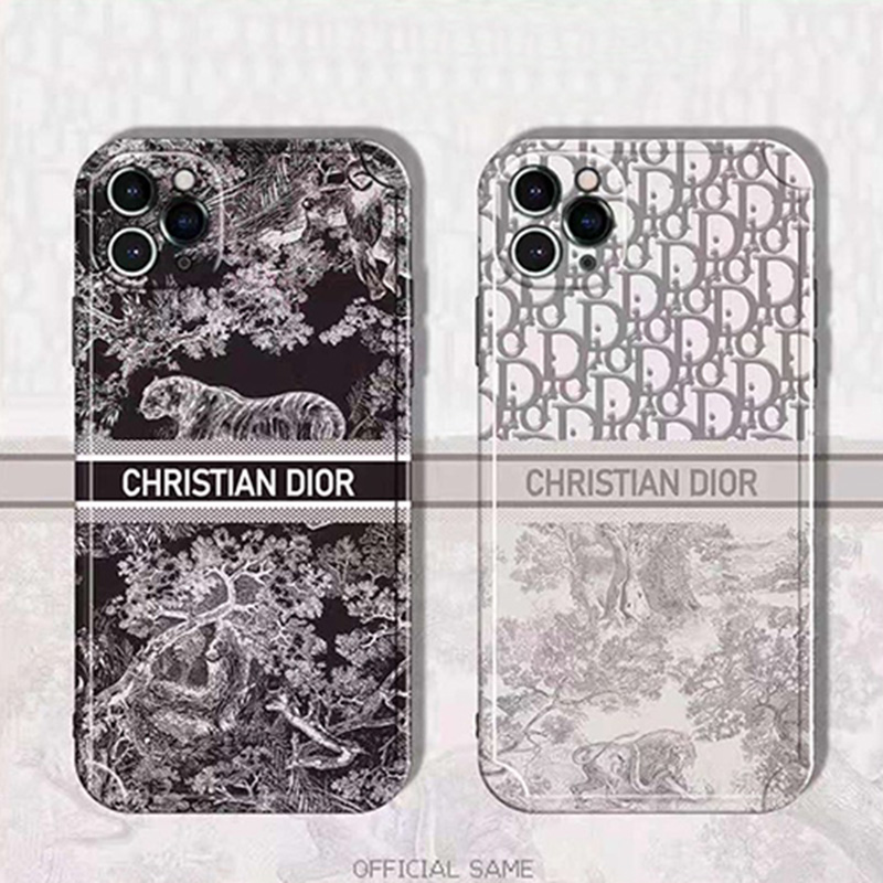 ディオール dior ハイブランド iPhone 13/12s/13 pro maxスマホケース インスタ風 ジャケット型 虎柄