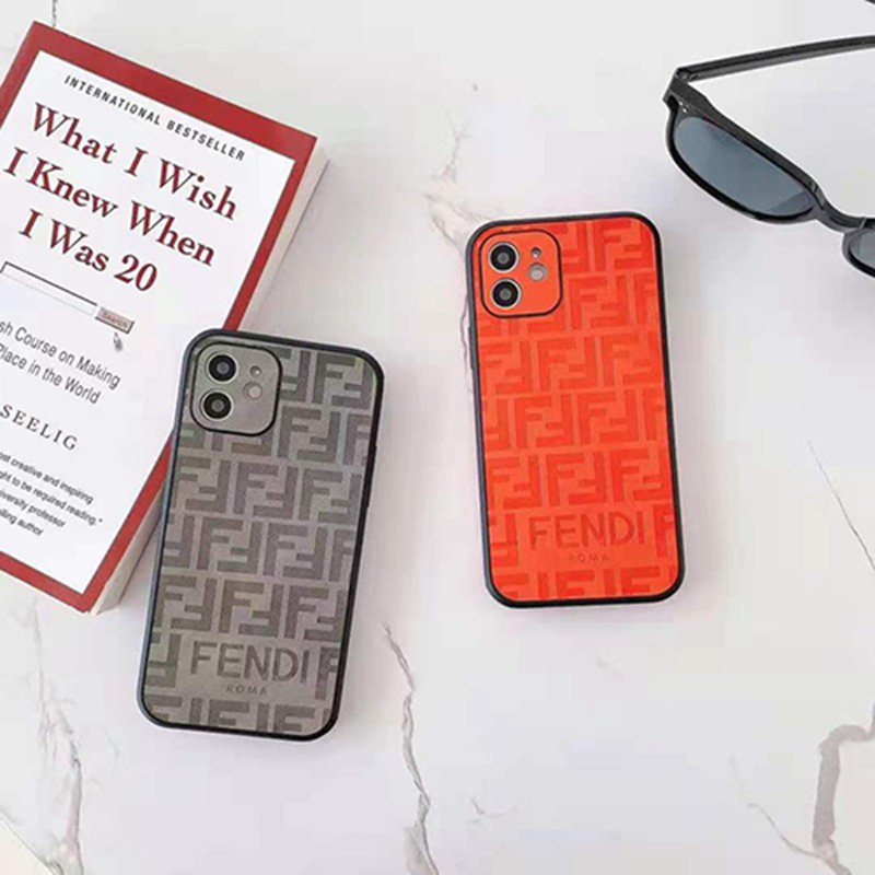 フェンディ iphone13/13 pro/13 pro max/13 miniケース ブランド モノグラム ジャケット型 FENDI
