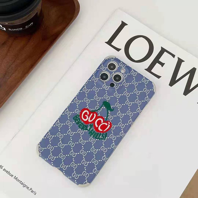 GUCCI x DISNEY ブランドアイフォン13/13pro/13pro maxケース 刺繍 四角保護 ドナルド インスタ風 個性