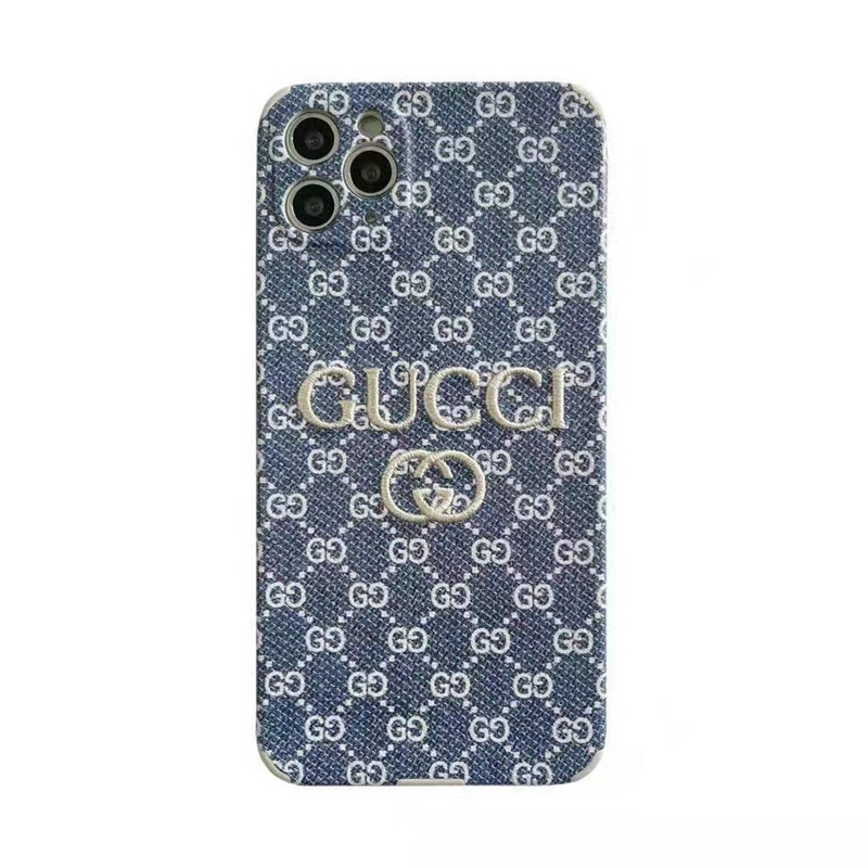 グッチ ブランド 刺繍風 iPhone13/12s/12/12 pro/12pro maxケース モノグラム柄 GUCCI シリコン製 ジャケット型 韓国風 落下保護