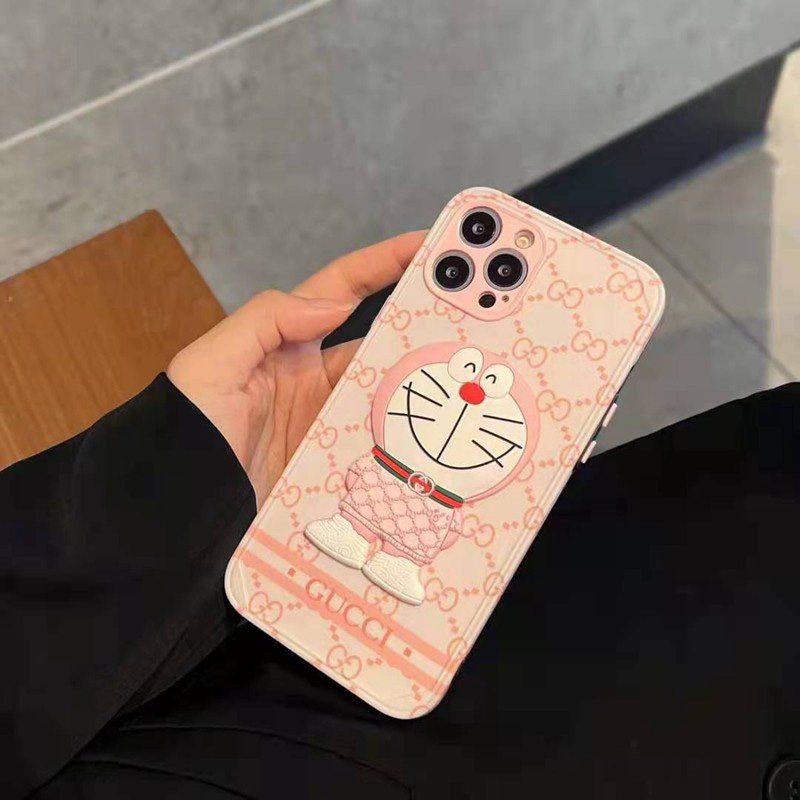 Gucci x Doraemon ブランド 激安 GGモノグラム 落下保護 激安 アイフォン13/12mini/12pro max/11カバー