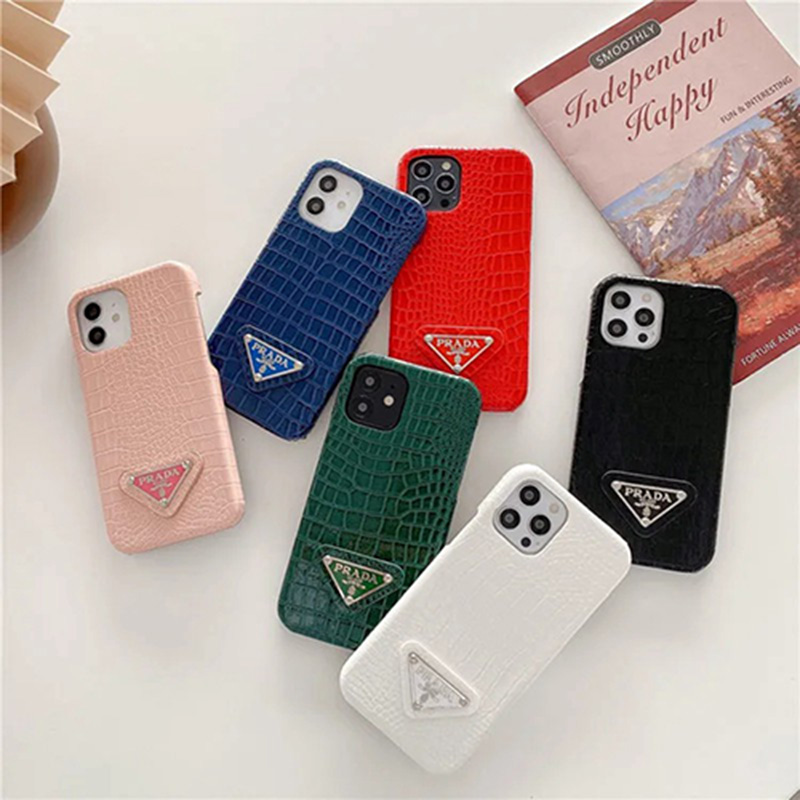 PRADA プラダ ハイブランド Galaxy S21/S21 Plus/S21 Ultraケース ジャケット型 経典ワニ柄 モノグラム レザー