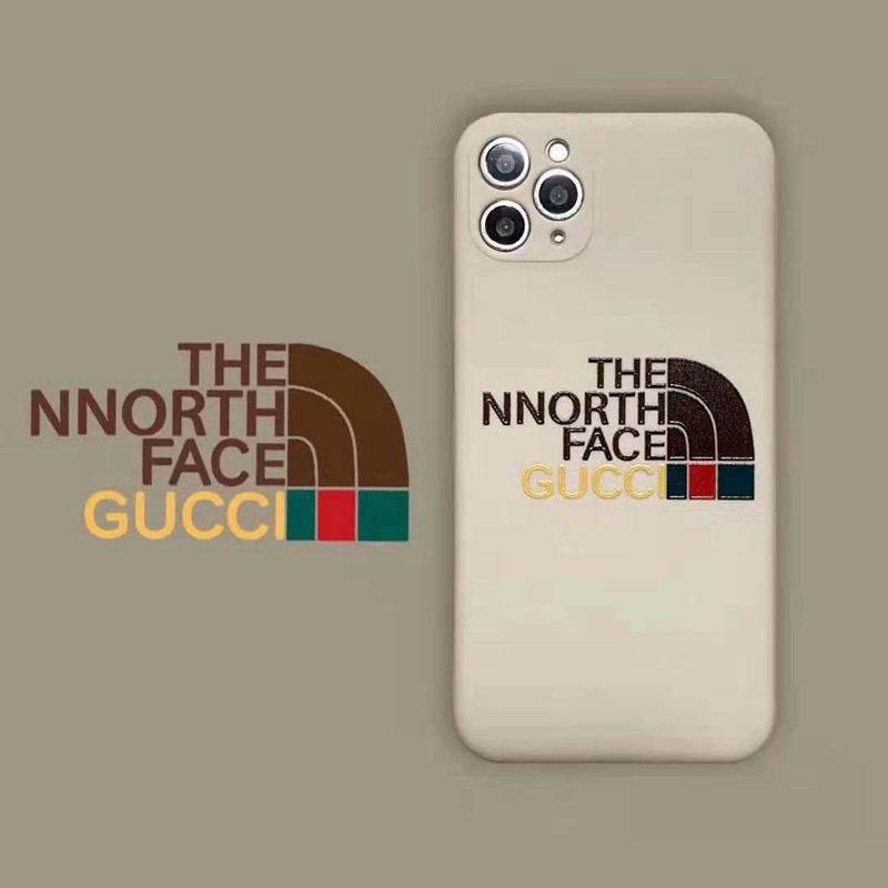 The North Face Gucciコラボ ブランドアイフォン13pro max/13プロ/13ミニ/12ケース シンプル モノグラム 個性 男女兼用