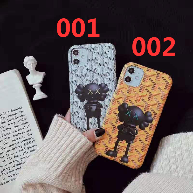 goyard カウズ iphone13 mini/13proケース ブランド