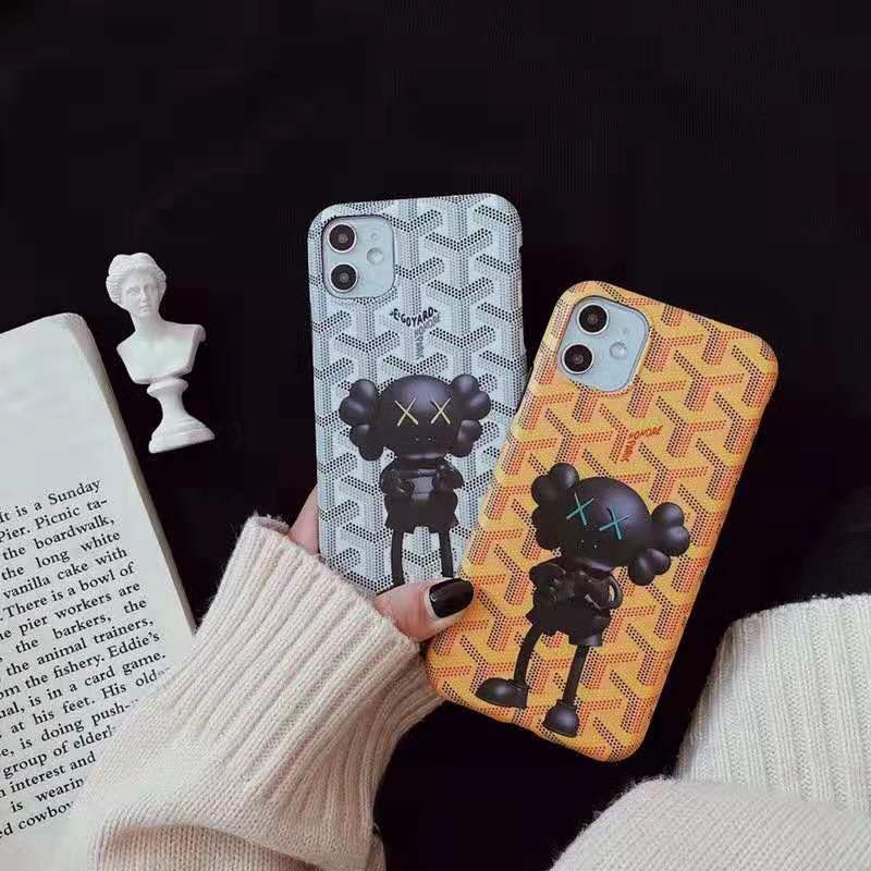 kaws ゴヤールコラボ iphone 13/13 pro maxケース