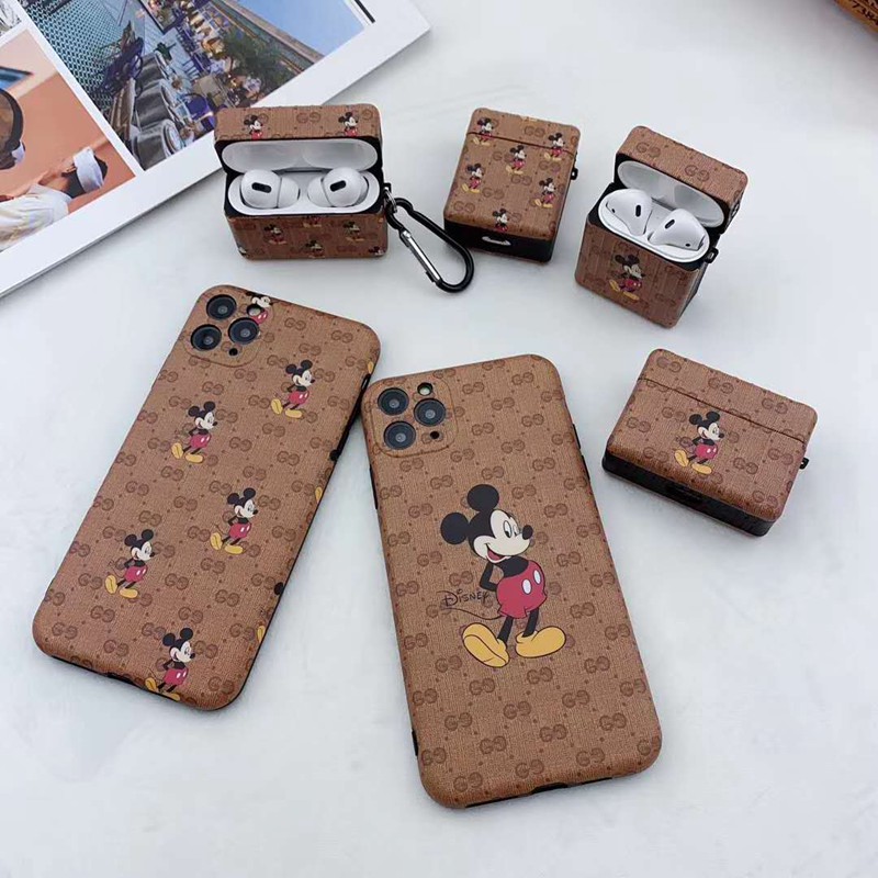 グッチ disney コラボ ブランド iphone 13 mini/12s pro/13 pro maxケース 激安 エアーポッズpro 1/2/3/proケース