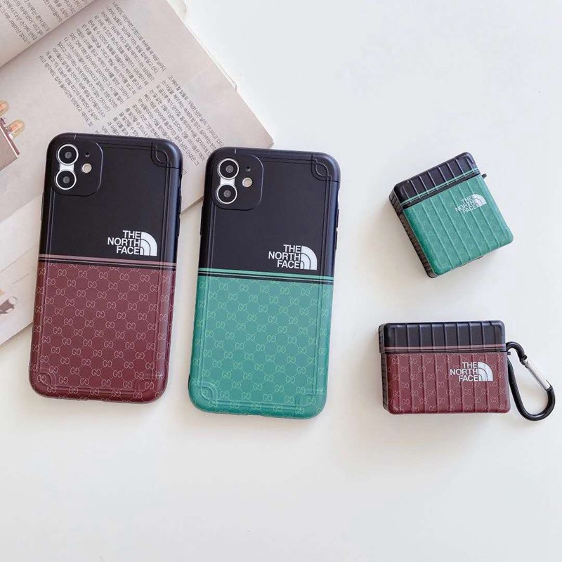 The North Face x Gucci コラボ ハイブランド iphone 13 mini/13 pro/13 pro maxケース 個性 エアーポッズ3