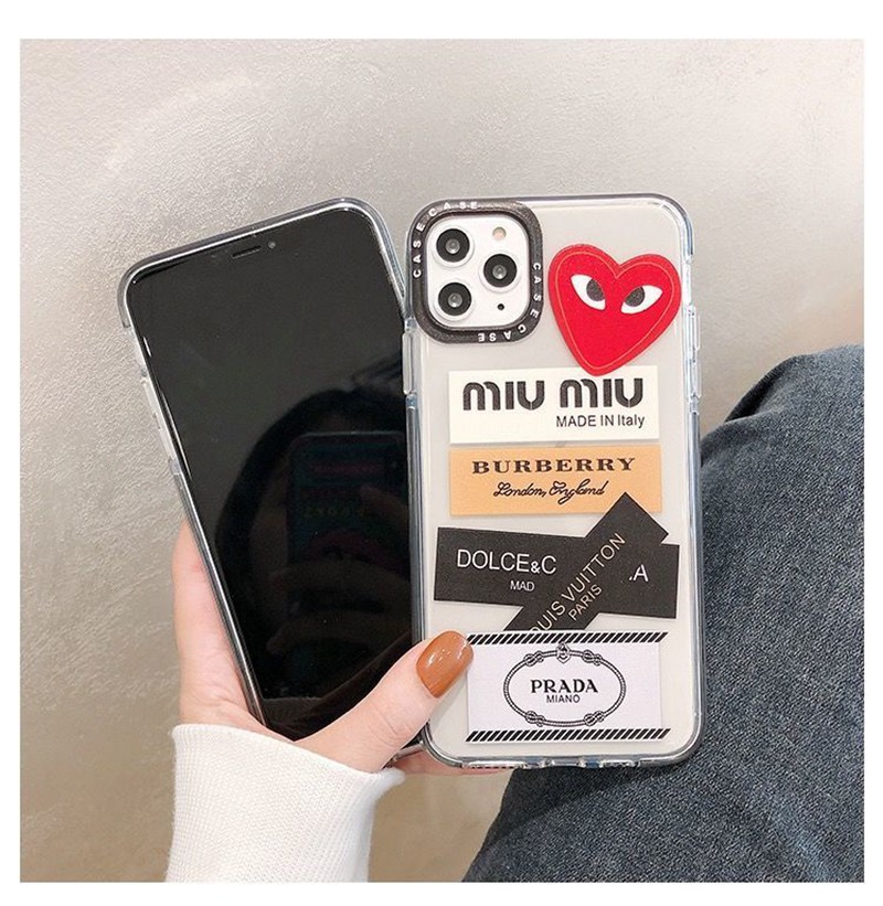 MIUMIU ブランド Iphone 14/14 Pro/14 Pro Max/14 Plusケース ミュウミュウ モノグラム CDG ハート柄 LV クリア スマホケース Burberry Prada ジャケット型 芸能人愛用 耐衝撃 アイフォン14カバー レディース