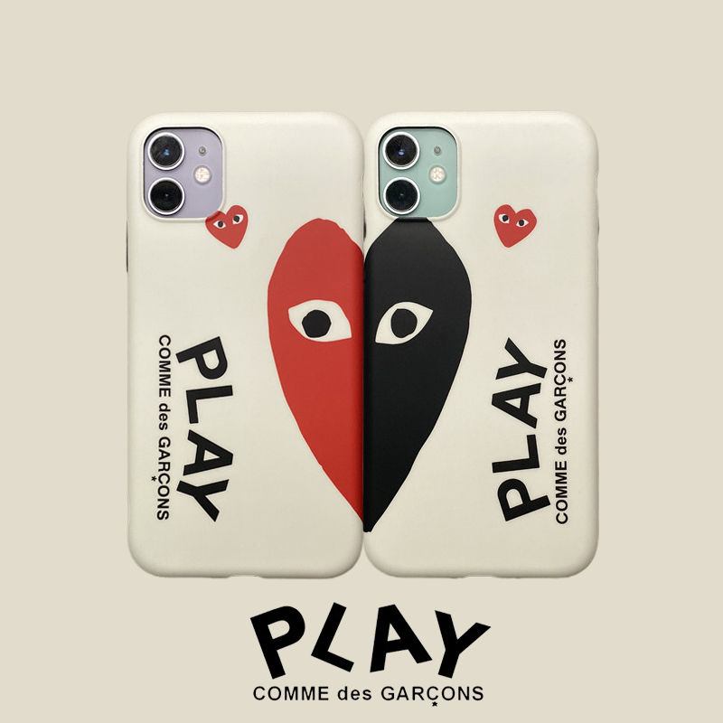 CDG iphone13/13mini/13pro/13pro maxケース ハイブランド コムデギャルソン 格好良い 心目柄 モノグラム COMME des GARCONS 川久保玲