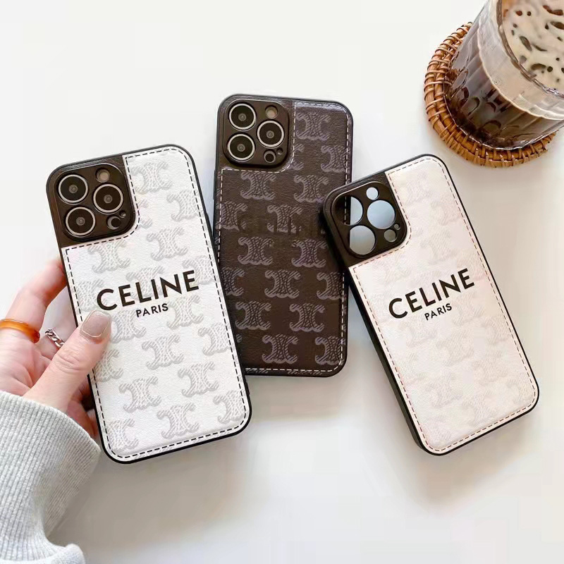 CELINE セリーヌ人気 iphone15pro maxケース ガラス型 iphone 15 ultraケース