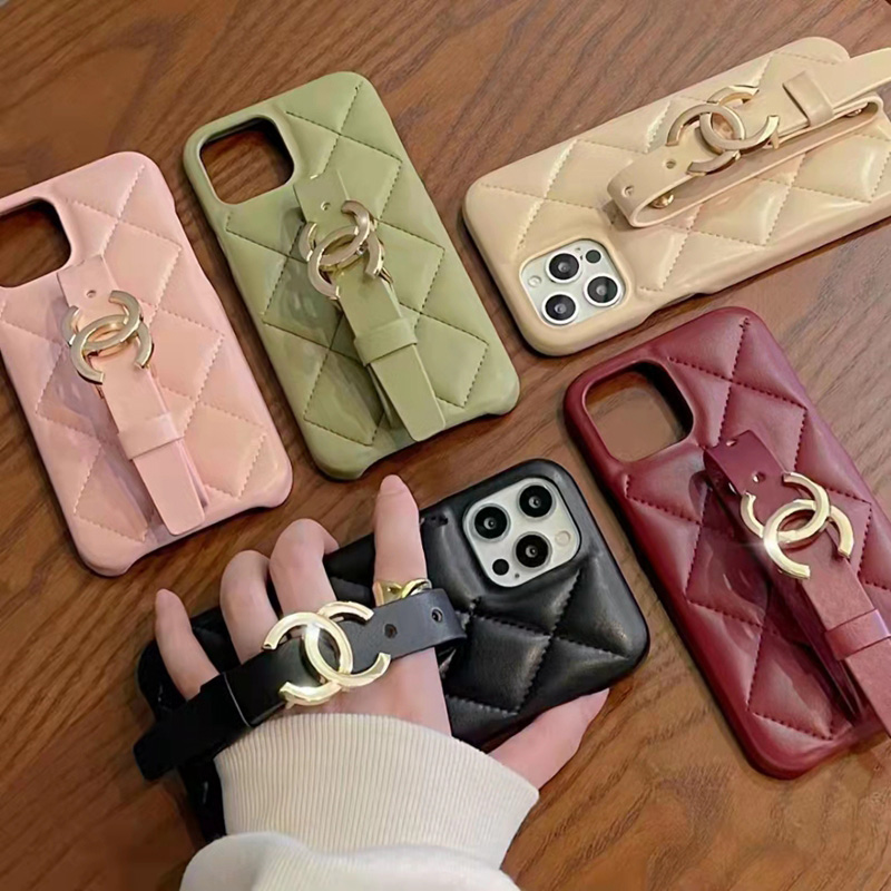 Chanel シャネル ブランド iphone 14/14 pro/14 pro max/14 plusケース かわいい ハンドバンド付き モノグラム