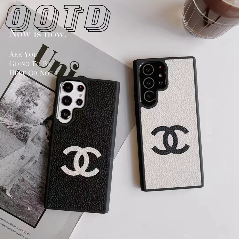 Chanel ブランド シャネル Galaxy S23/S23+/S23 Plus/S23 Ultraケース 韓国風 モノグラム レザー ジャケット型 革 iphone 14/14 pro/14 pro max/14 plusカバー セレブ愛用 レディーズ