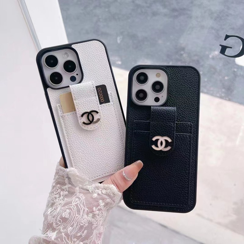 CHANEL ハイブランド シャネル iPhone 14 Plus/14 Pro Maxケース オシャレ カード入れ バッグ レザー製 モノグラム Galaxy S23+/S23 Plus/S23 Ultra