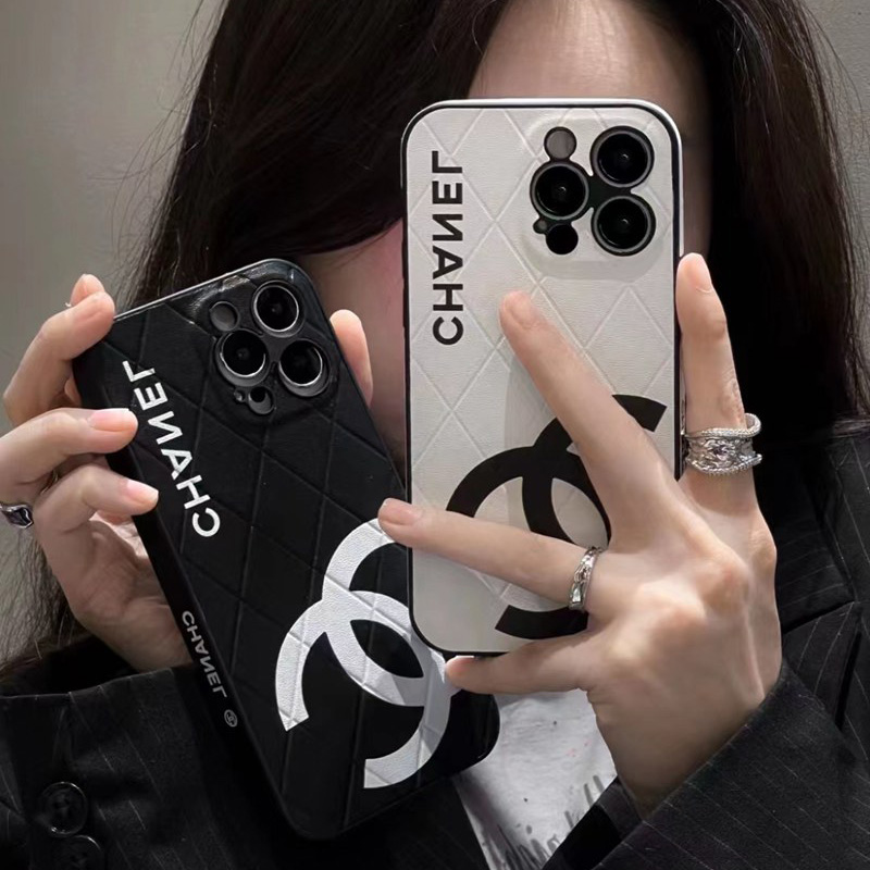 Chanel シャネル ブランド iphone 14/14 pro/14 pro maxケース モノグラム 黒白色 コピーアイフォン15プロマックス