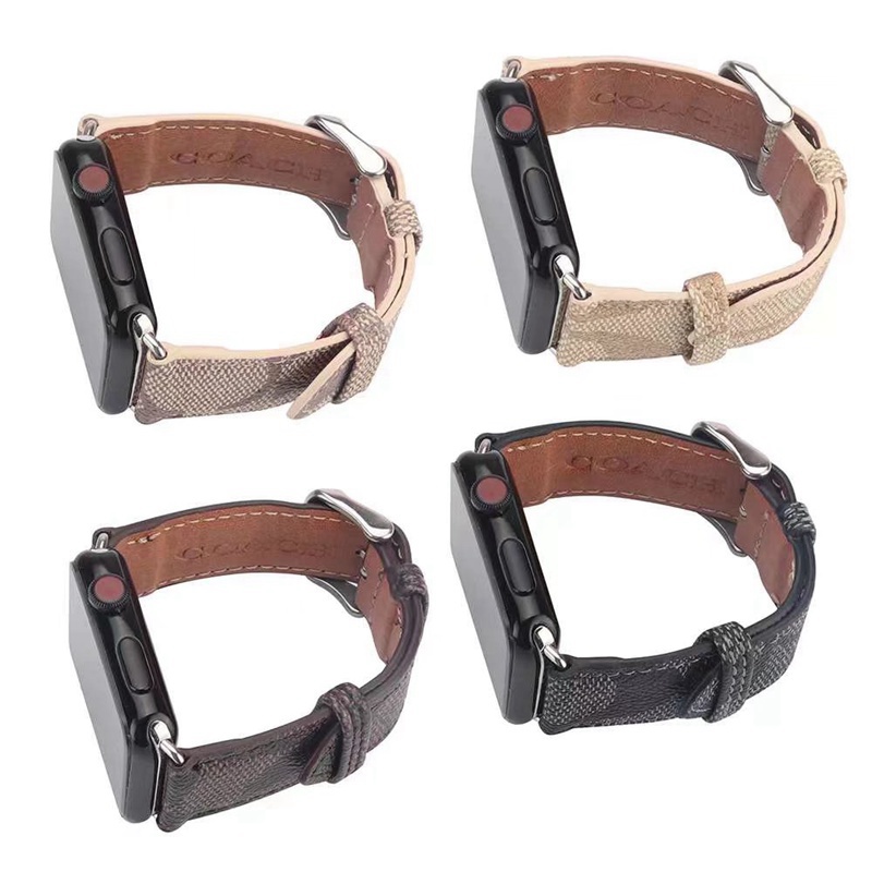 Coach ブランド コーチ apple watch8/SE2/Rugged/7バンド モノグラム レザー風 腕時計 ストランプ