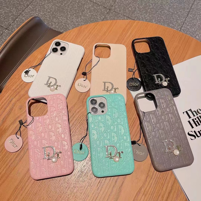 Dior/ディオール ハイブランド Chanel/シャネル iPhone 14/14 Pro/14 Pro Max/14 Plusケース 韓国風 カード収納 レザー製 モノグラム 背面バング