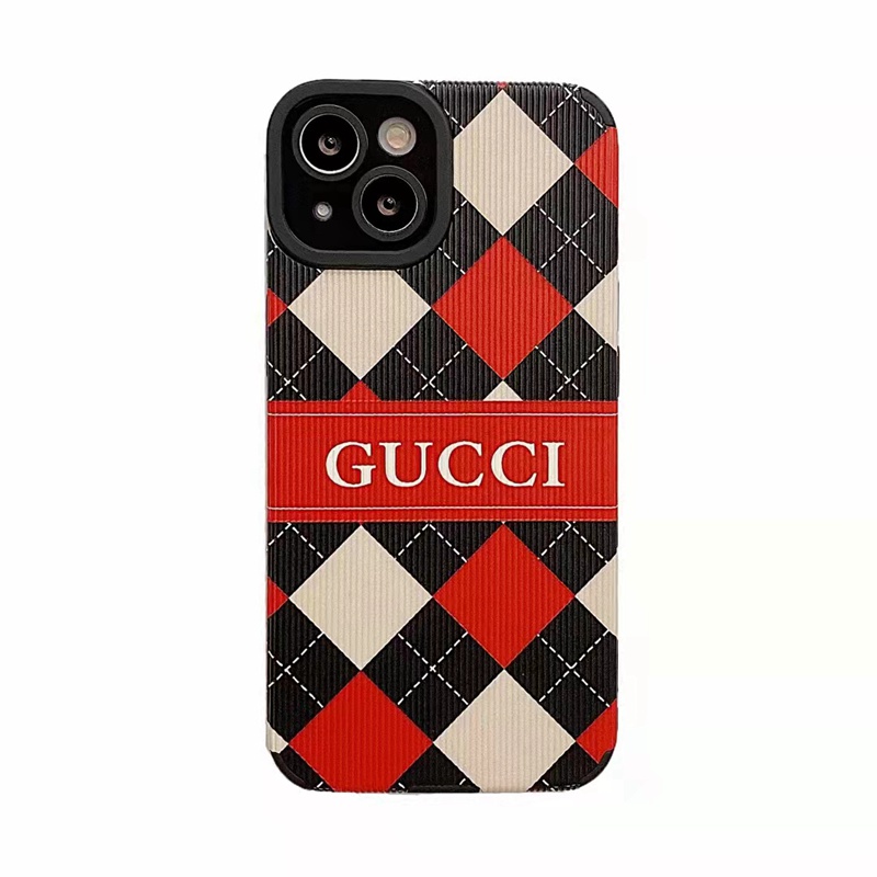 グッチ Gucci ハイブランド アイフォン13/13pro max/13miniカバー ジャケット 彩色 モノグラム 市松 男女通用