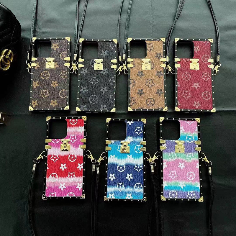 LV gucciヴィトン グッチ ブランド アイフォン13/13 proカバー トランク型 チェーン 韓国風 バーバリー 人気