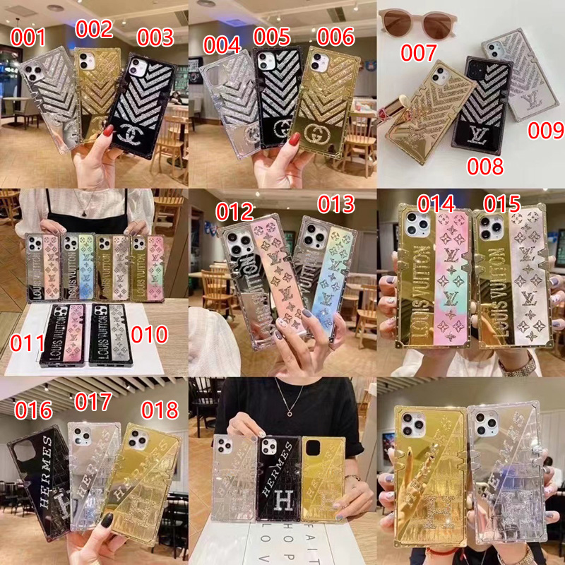 Chanel LV ブランド iphone 13 pro/13 pro max/13 miniケース インスタ風 トランク型 Gucci フレーム Hermes きらきら Dior Givenchy Chrome Hearts Swarovski