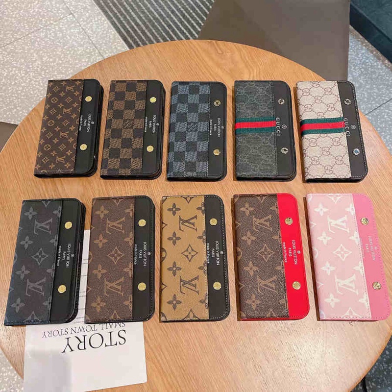 Gucci/グッチ ハイブランド LV/ルイヴィトン Iphone14Pro Max/14Pro/14 Plus/14ケース かわいい Galaxy S23/S23+/S23 Ultraカバー モノグラム レザー製 カード入れ アイフォン14プロ マックス/14プロ/14プラス/14スマホケース レディース