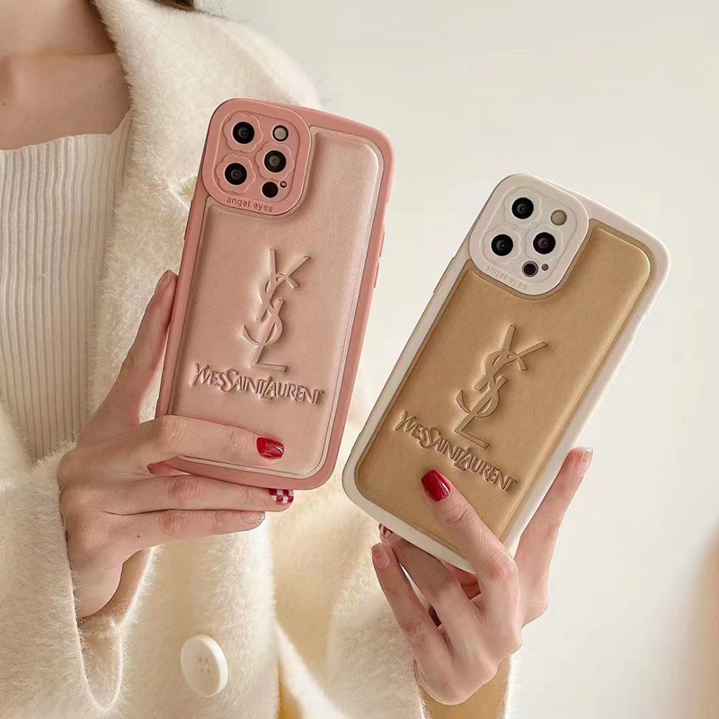 サンローランiphone14Pro max/14PlusケースYSLふわふわ革ハイブランド アイフォン14 手触り良い 女性