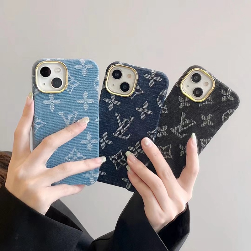 LV Dior ハイブランド ルイヴィトン ディオール iphone 14/14 pro/14 pro max/14 plusケース デニム製 ジャケット型