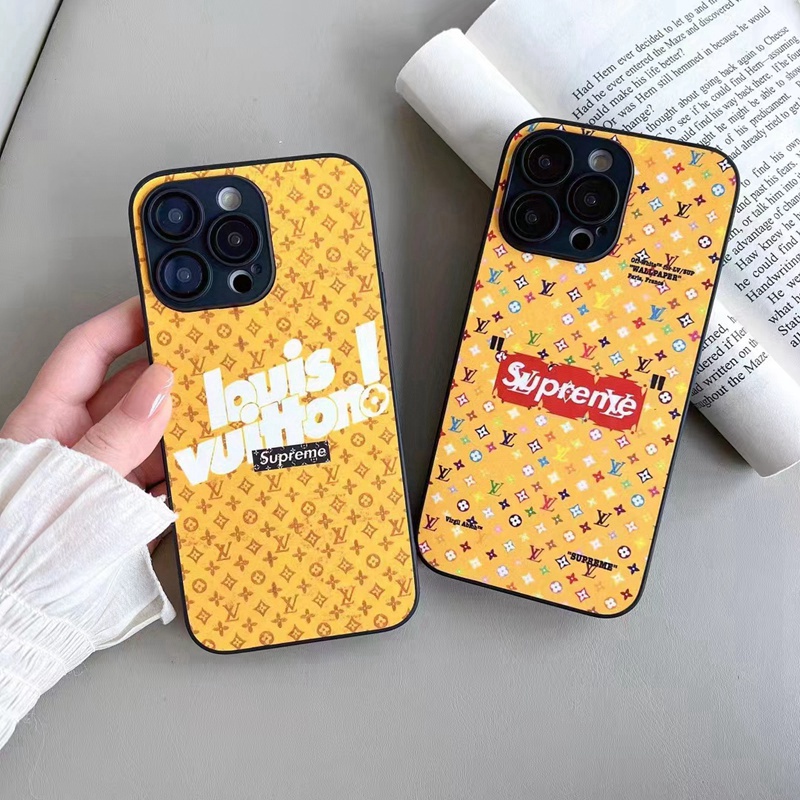 LV/ルイヴィトン コラボ SUPREME/シュプリームiphone14pro maxケース ブランド 韓国風 モノグラム カラー