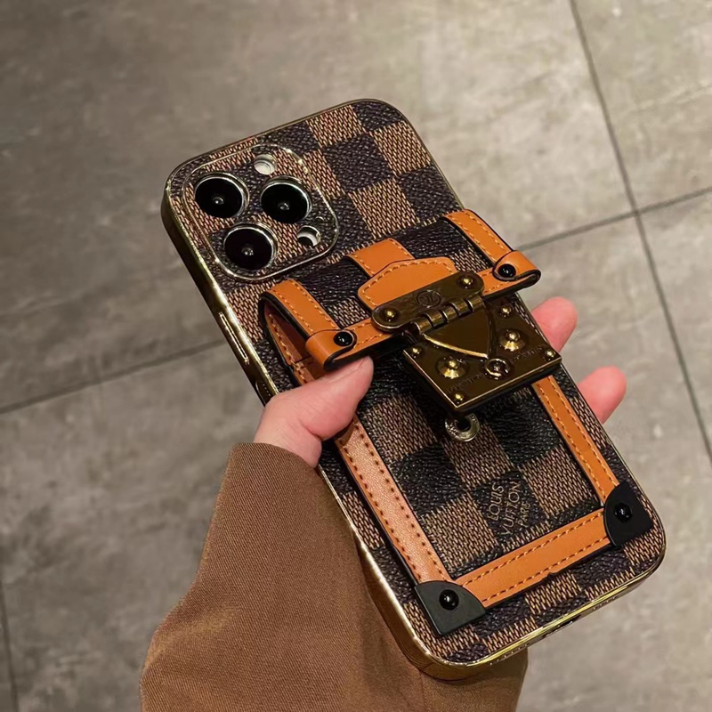 lv iphone14pro max plusケース ヴィトン革バッグ カード チェーン ボタン モノグラム ブランド 斜め掛け アイフォン14カバー男女