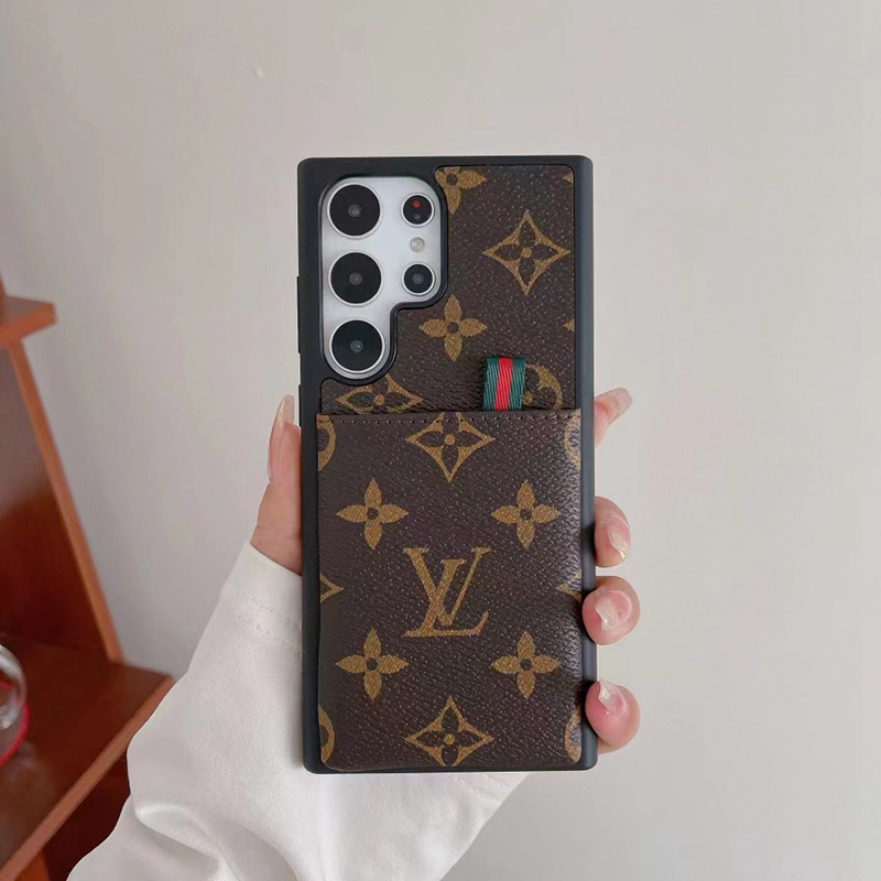 LV/Gucci/Burberry ブランド ルイヴィトン/グッチ/バーバリー iPhone 14/14 Pro/14 Pro Max/14 Plus/13 Miniケース 韓国風 カード入れ レザー 財布型