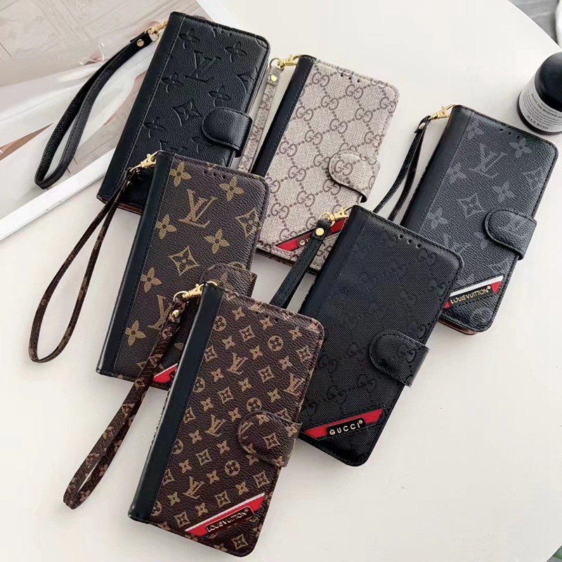 LV/ルイヴィトン ブランド GUCCI/グッチ iphone 14 pro max/14 pro/14 plus/14ケース 韓国風 手帳型 レザー カード入れ ストラップ付き