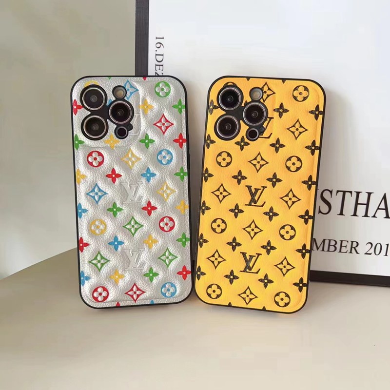 LV ブランド ルイヴィトン iPhone 14/14 Pro/14 Pro Maxケース 韓国風 モノグラム柄 レザー風 カラー色 激安