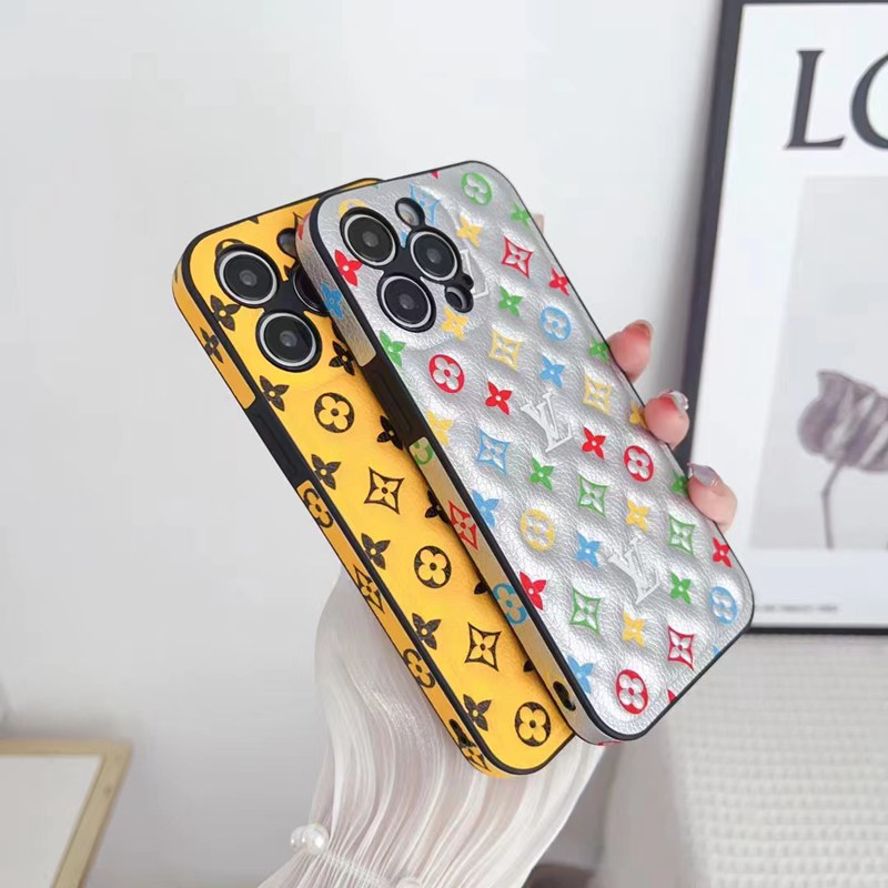 lv iphone14 pro max/14plusケース ヴィトンinsモノグラム革ジャケット型 彩色ハイブランド アイフォン14男女