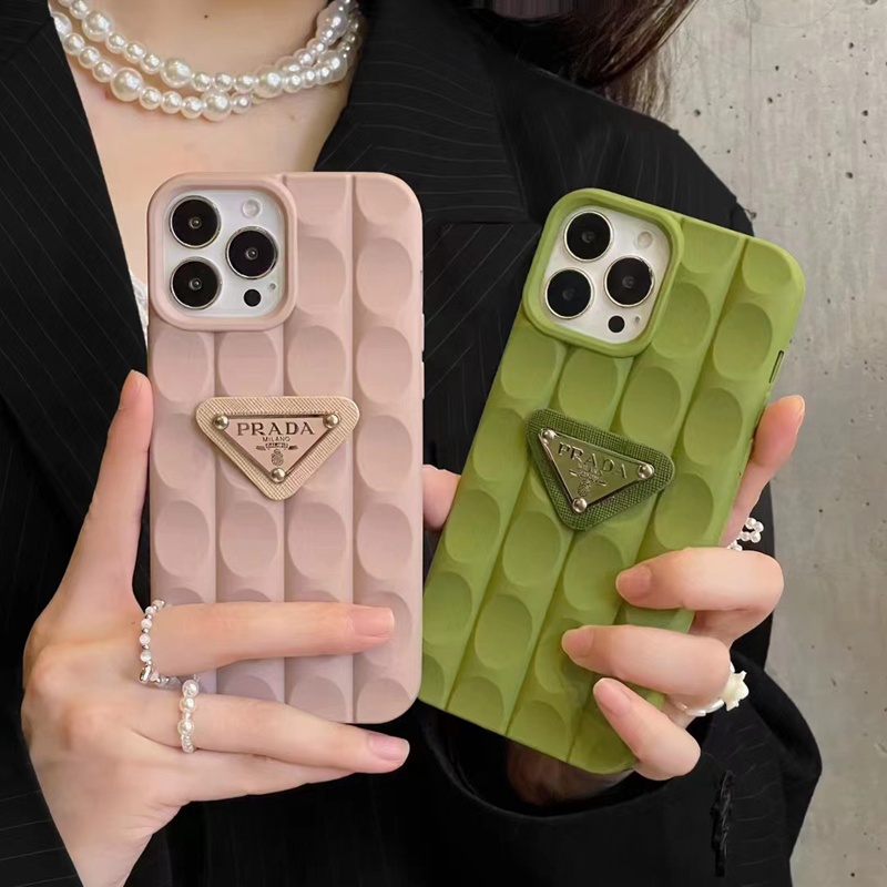 Prada ブランド プラダ iphone 14/14 pro/14 pro maxケース かわいい モノグラム ジャケット型 芸能人愛用