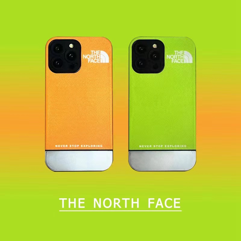the north face iphone14pro max/14plusケース メッキ ザノースフェイス モノグラム ジャケット ハイブランド セレブ アイフォン14男女