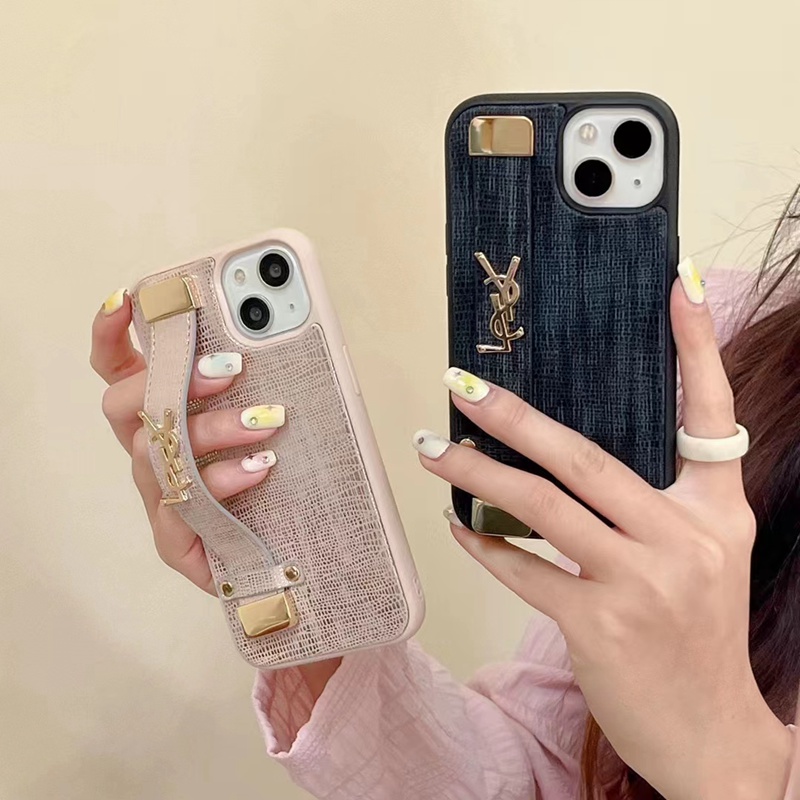 ysl iphone14pro max plusケース サンローランYves Saint Laurent インスタ風バンド革モノグラム ジャケット ブランド落下防止アイフォン14