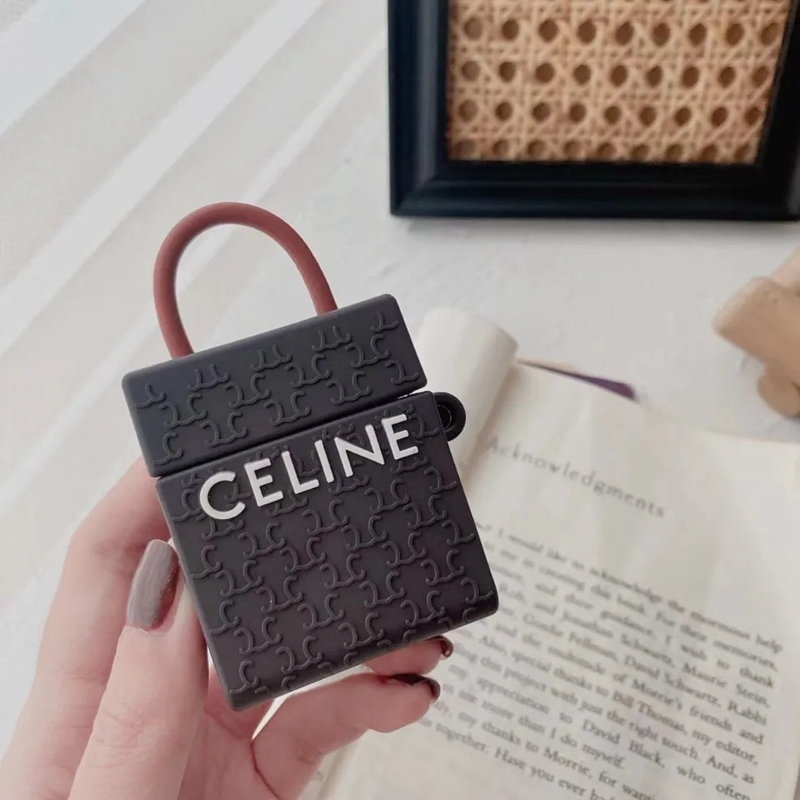 CELINE セリーヌ AirPods 3/2/1/Proケース ブランド バッグ風 第3世代 紛失防止 シリコン