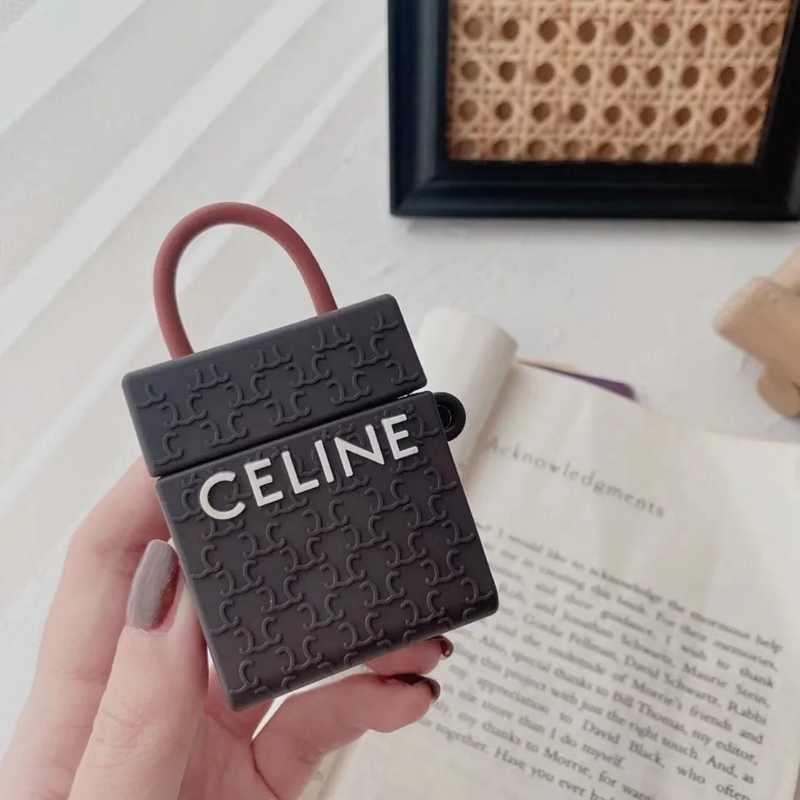 CELINE セリーヌ AirPods 3/2/1/Proケース ブランド バッグ風 第3世代 紛失防止 シリコン