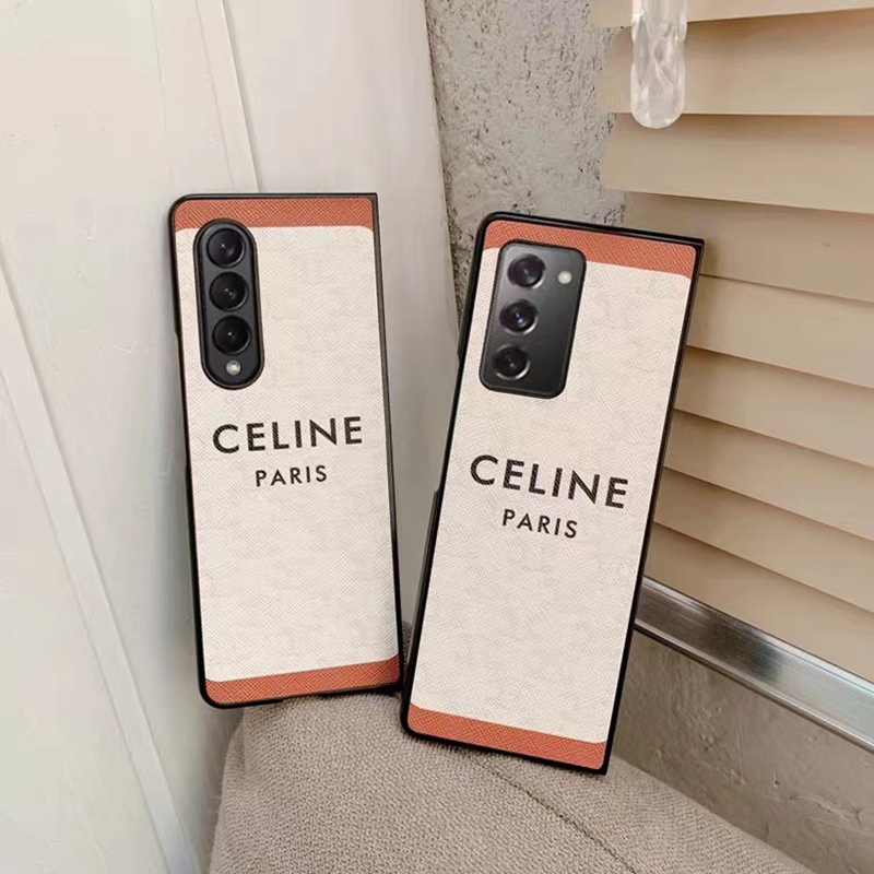 celine ブランド galaxy z fold 4/z fold 5ケース オシャレ セリーヌ 折りたたむ式 モノグラム 芸能人愛用