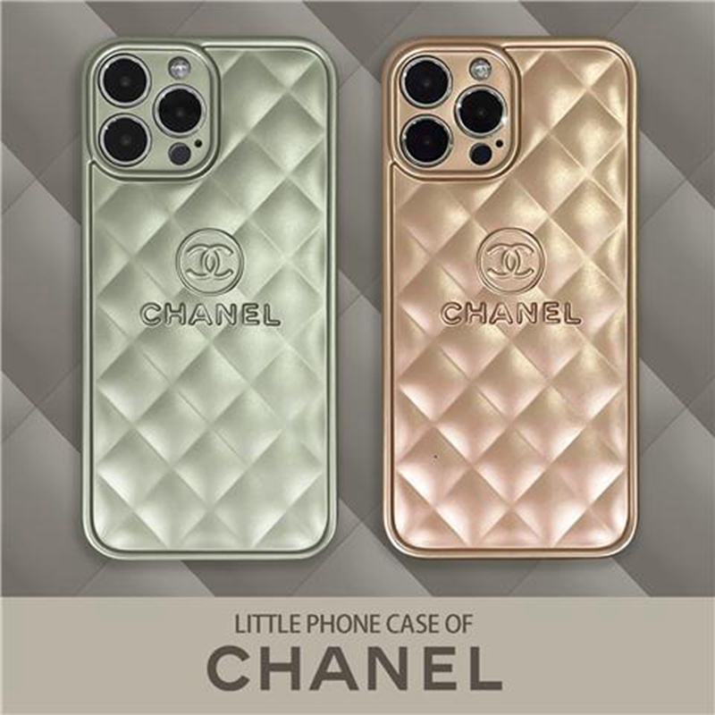 CHANEL ハイブランド iphone 13/13 pro/13 pro max/13 miniケース 可愛い シャネル 菱形 ジャケット型 シリコン