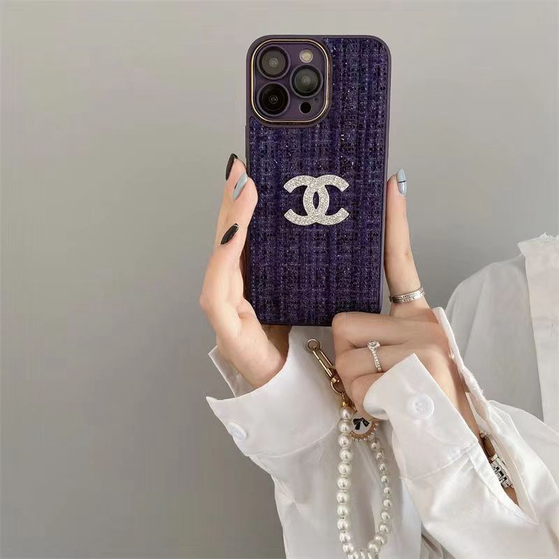 chanelシャネルiphone14pro max plusケース ジュエリー贅沢ストラップ芸能人ブランド セレブ愛用 ジャケット アイフォン14カバー