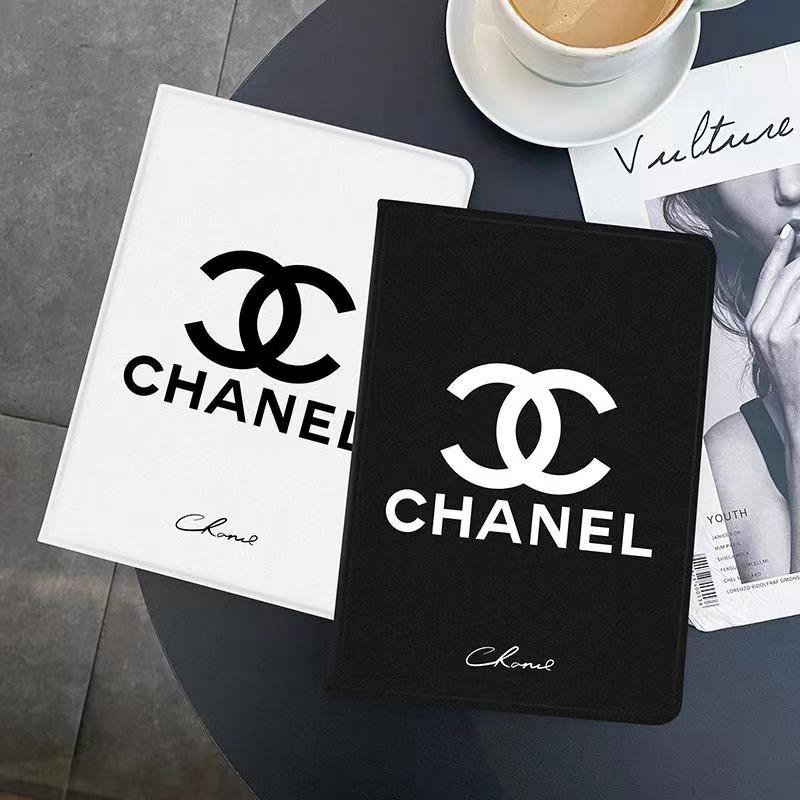Chanel ブランド ipad 10/pro 2022/air 5/mini 6ケース シャネル 激安 モノグラム 手帳型 スタンド付き 全機種対応