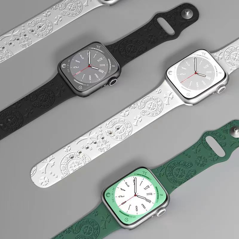 カウズkawsクロムハーツ アップルウォッチ8/se2/ultraバンド モノグラム ドラえもんapple watch SE2シリコン ハイブランド男女