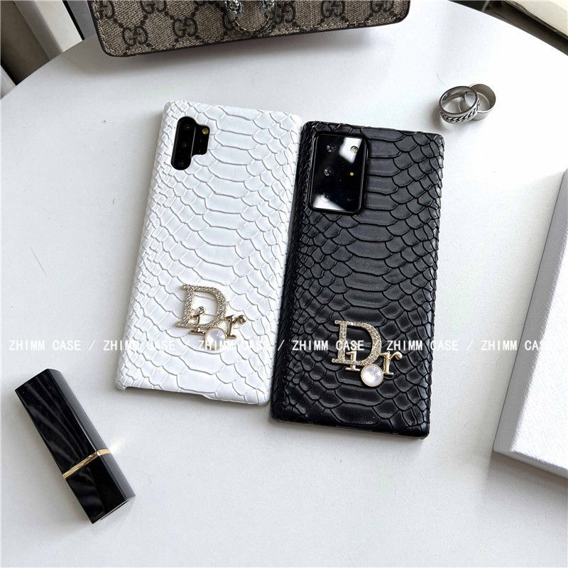 DIOR ブランド ディオール iphone SE3/13/13 pro/13 pro maxケース かわいい 蛇柄 レザー