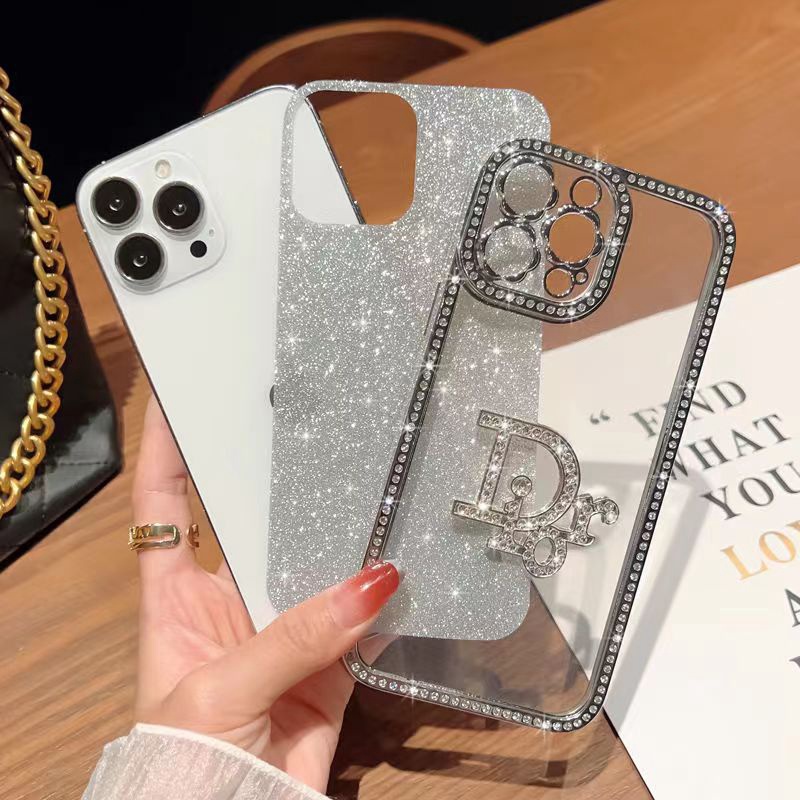 DIOR ブランド iphone 14/14 pro/14 pro maxケース ディオール モノグラム きらきら クリアケース ジャケット型 芸能人 インスタ風